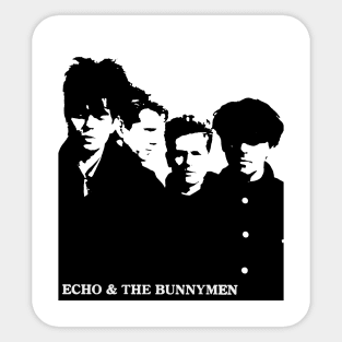 echo and the bunnymen retro Sticker
